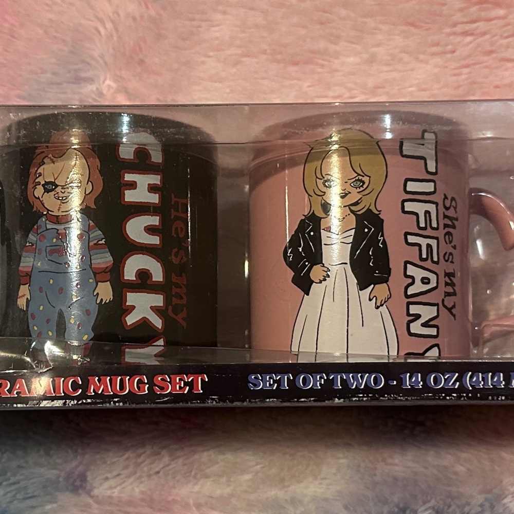 Chucky and Tiffany Ceramic Mug Set